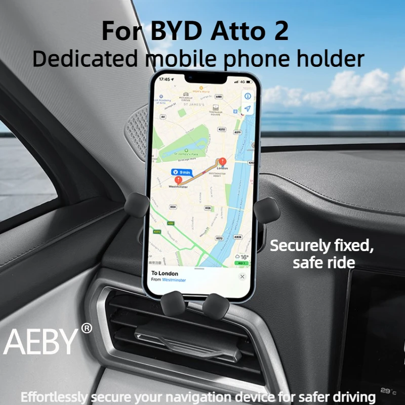

AEBY For BYD Atto 2 Smart Driving Edition 2024-2025 Car Phone Holder,Dashboard Air Vent Magnetic Mount,Car Interior Accessories