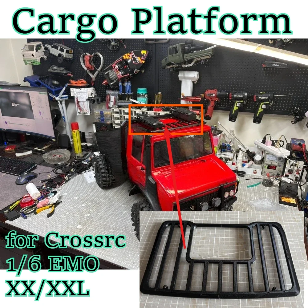 RC offroad hobby rugged Cargo Platform part fitting for Crossrc 1/6 EMO XX/XXL scale custom size replacement spare accessories