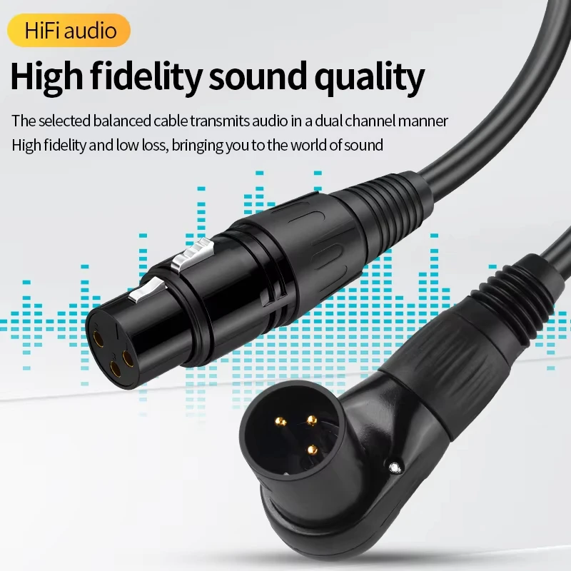 YYTCG XLR Cable Karaoke Microphone Sound Cannon Cable HIFI xlr Audio Cable Stereo Gold-Plated xlr Plug Male to Female