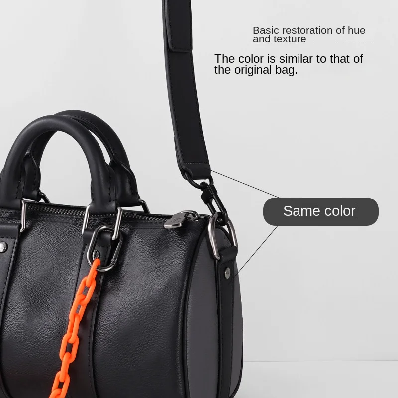 Cowhide Crossbody Adjustable Black Strap for LV Bag Shoulder Straps for Bag Keepall 25 Replacement Bag Accessories New