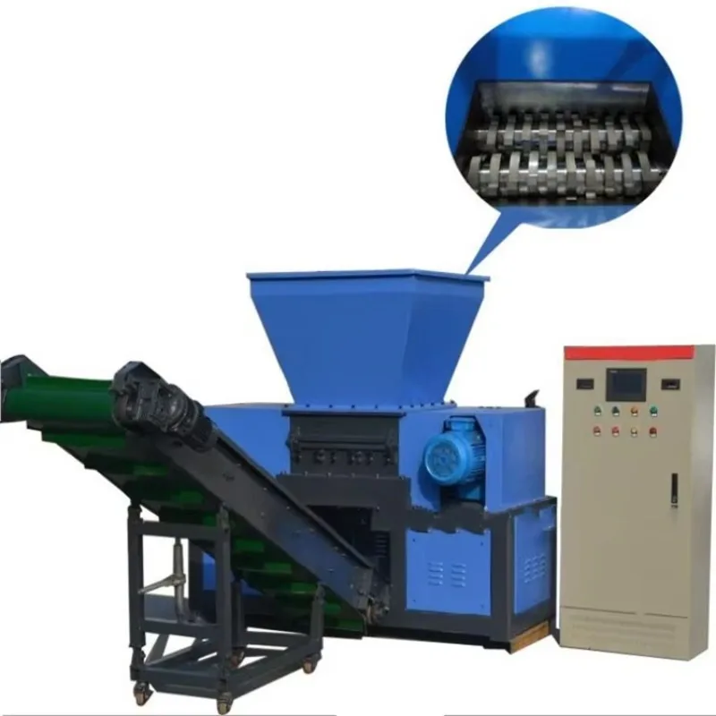Heavy Load Tire Crusher Whole Large Tyre Direct Shredding Machine High Torque Rubber Recycling Equipment Customized