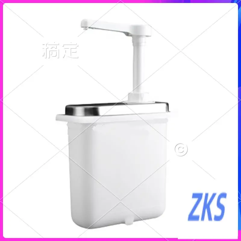 

ZZ-1L Sauce Dispenser Pump Stainless Steel Condiment Pump Station Condiment Pump Dispenser Hand Pressure Jam Pump Durable