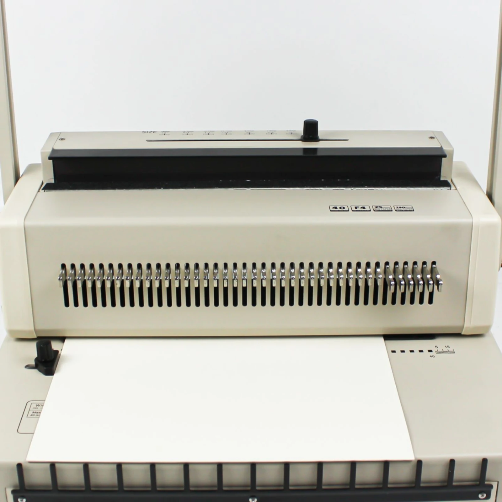 Manual Wire-Binding and Paper-Punching Machine Versatile Manual Document Punch with Wire Binding Sturdy User-Friendly
