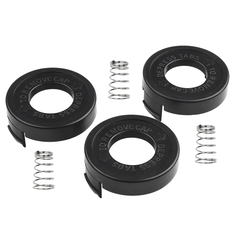 Reposição para Black & Decker Grass Trimmer Bump Cap Linha Spool Cover Cortador de Grama Garden Tool St4500 68237802 Cordas Pcs Peças de