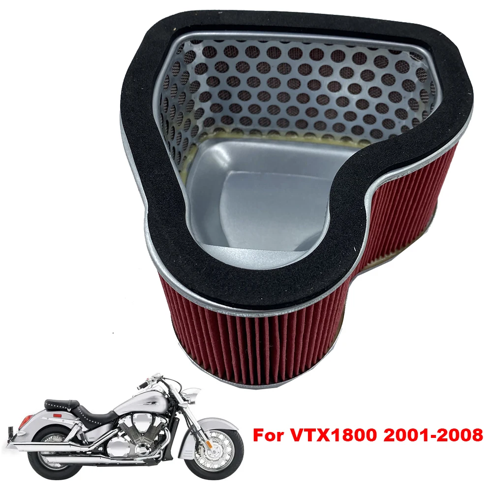 For Honda VTX1800 VTX 1800 2001-2008 Motorcycle Replacement Engine Air Filter Cleaner Motorbike Air Intake Filter Element