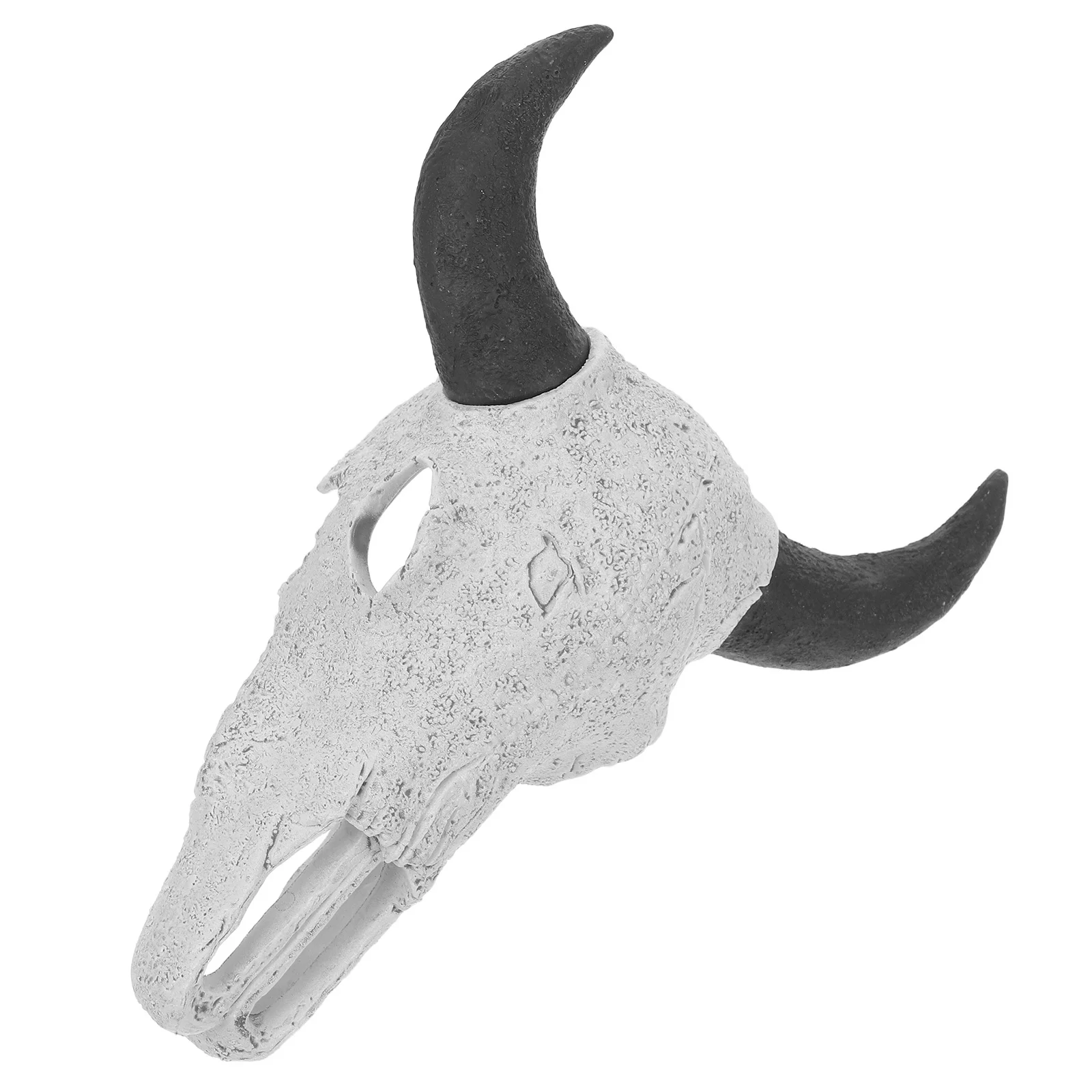 

Skull Reptile Hideout Realistic Bull Skull Design Secure Shelter for Snake Bearded Dragon Fish Tank Aquarium Ornaments Reptile