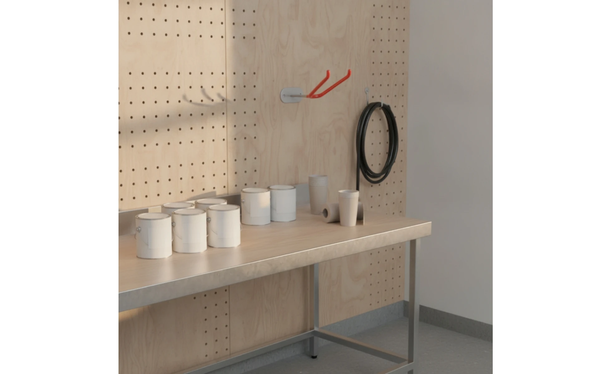 Spray Wall Mount Low-Profile Spray Holder Powder-Coated Heavy Duty for Painters, Workshop, Garage