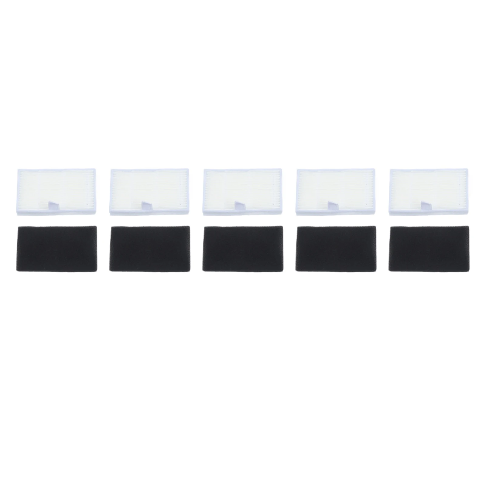 Robot Vacuum Part HEPA Filter Set Middle Button Design Easy Installation Lightweight Accessory Efficient Filtration