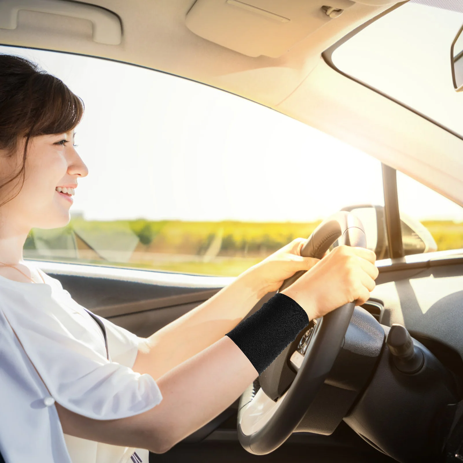 

1 Pair Bracers Comfortable Breathable Sweat-Absorbent Wrist Bands For Men Women Outdoor Sports Tennis Summer Cooling