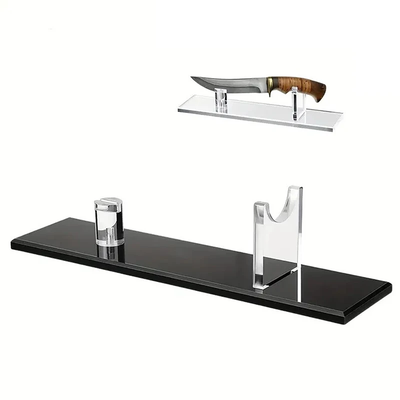 Knives Display Holder Knives Display With Support Frame Knives Collection Display Acrylic Knives Desk Display Stand For Hunting