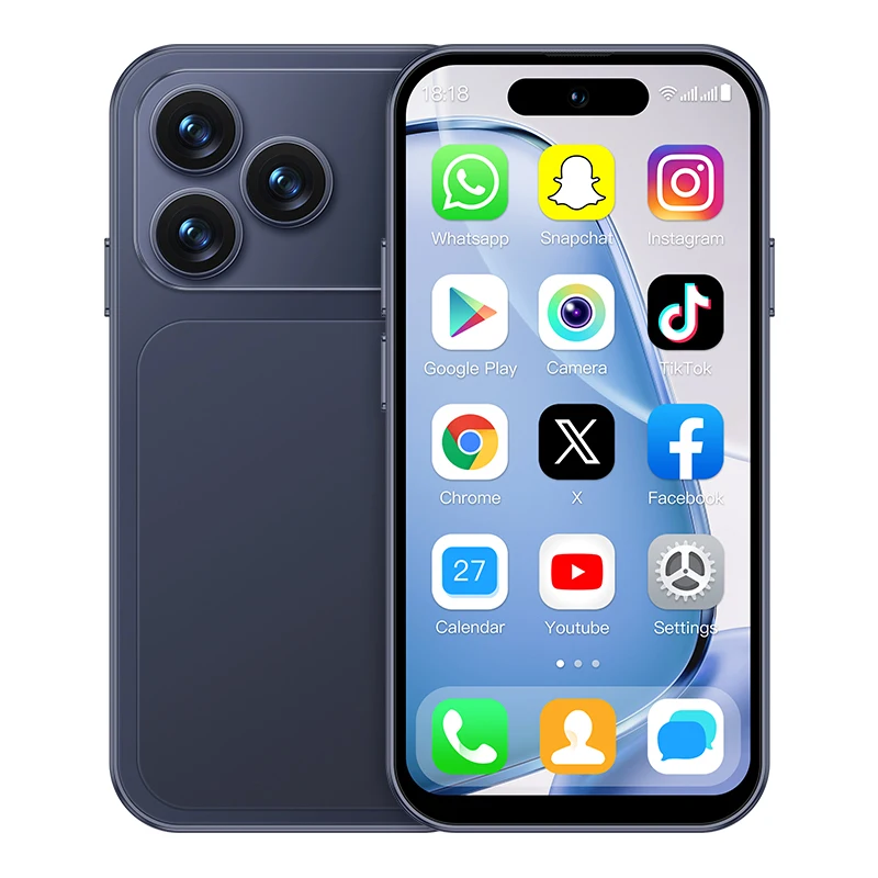 ONEMYTH A18 Pro, 4,0 inch, 4G-netwerk, volledig scherm Android 12.0-systeem, dubbele simkaarten, mini-smartphone, wereldwijde versie