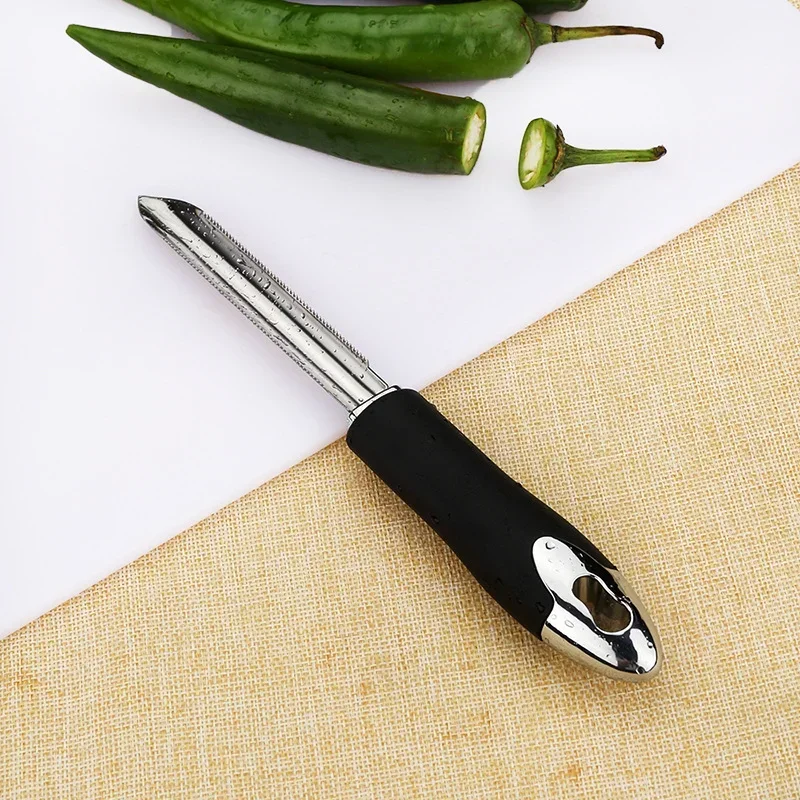 New Portable Pepper Corer Stainless Steel Zucchini Cucumber Core Remover Special Gadget With Serrated Edge Kitchen Free Shipping