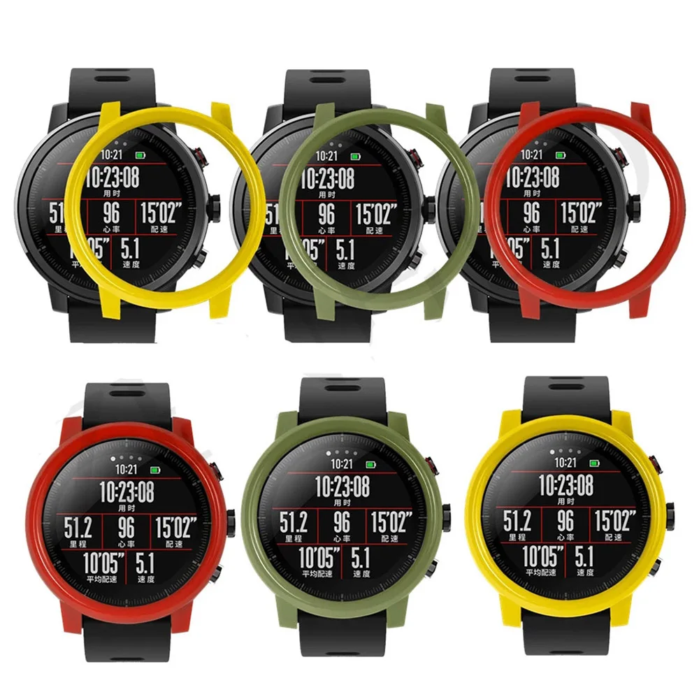 Capa protetora PC rígida para Xiaomi Huami Stratos 2 2S Smartwatch Protector Shell