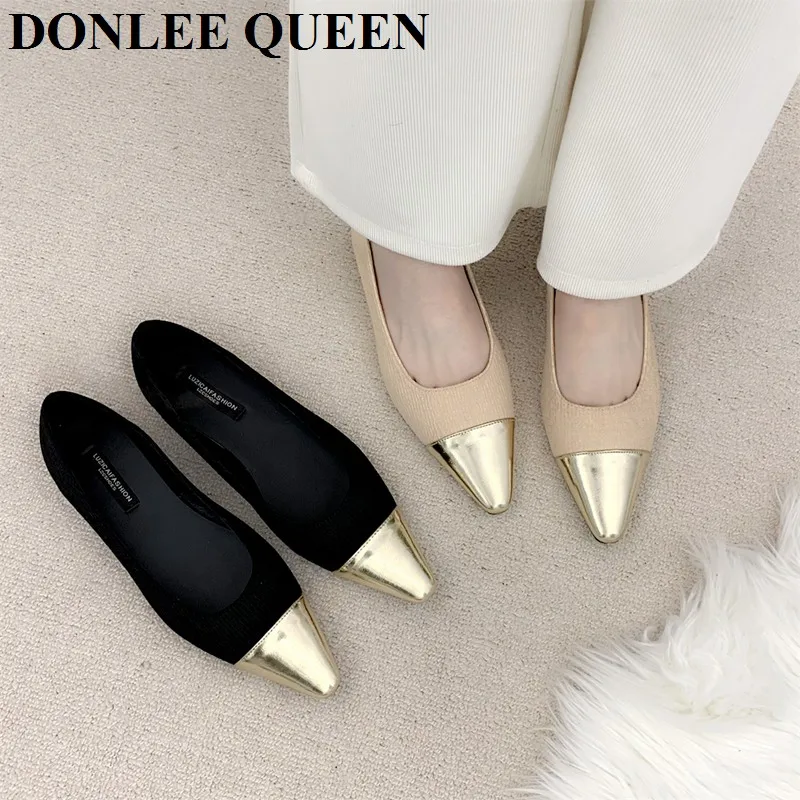 2023 New Autumn Flats Pointed Toe Retro Mary Jane Shoes Women Casual Ballerinas Ladies Weekly Shoes Ballet Elegance Loafer Mujer