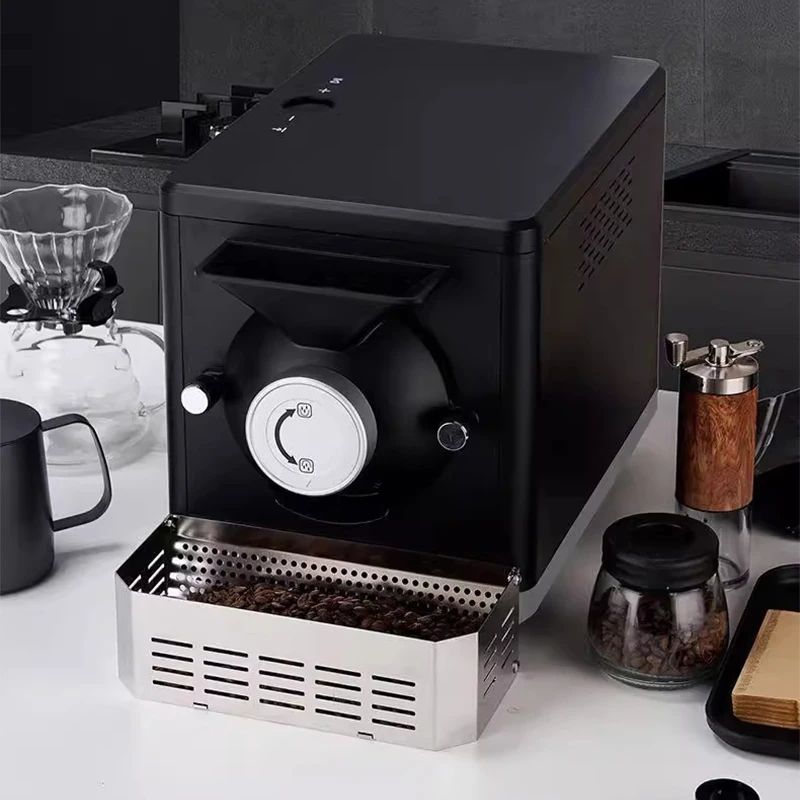 全自動ドラム式コーヒー豆焙煎機 電気加熱 小型栗、大豆、ピーナッツ乾燥機