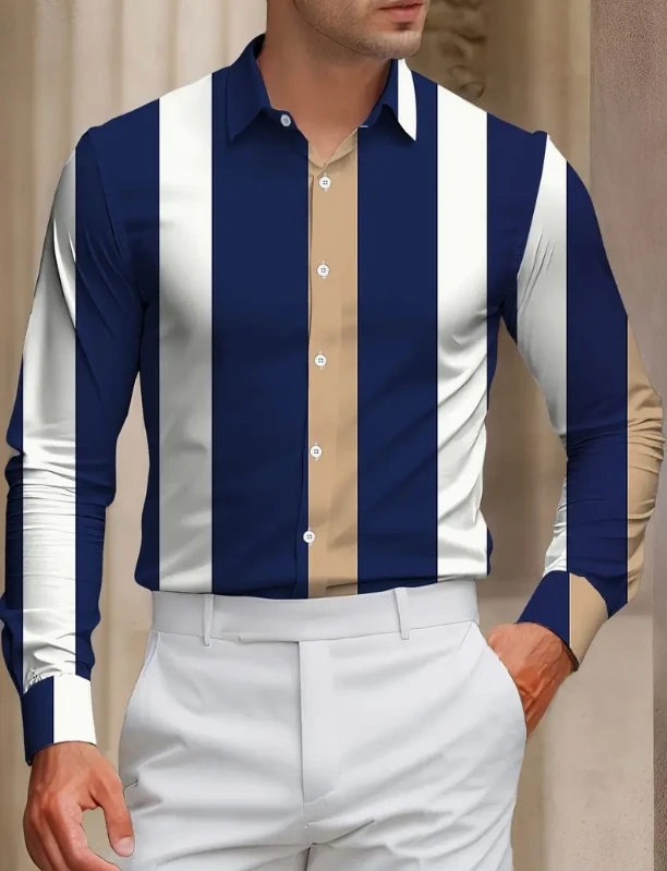 

Men's Retro 3D Printed Long Sleeve Shirts Tops Vintage Hawaii Beach Shirt And Blouse Male Streetwea 2025