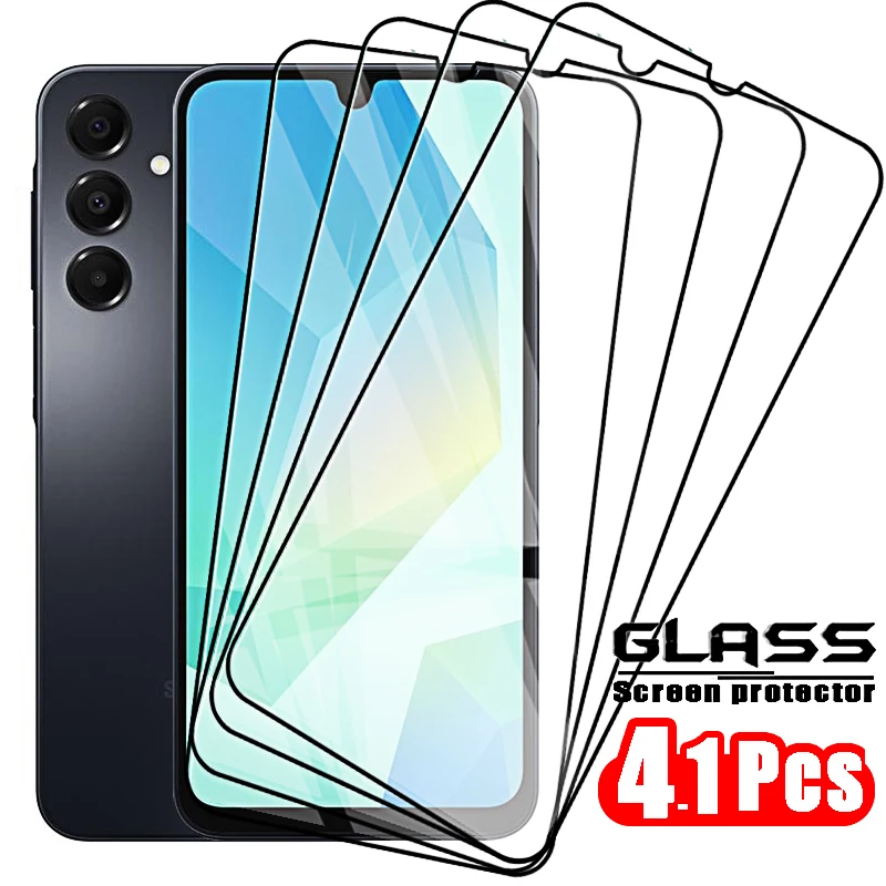 1-4pcs Protective Tempered Galss for Samsung A16 4g 5g A15 A25 A35 A55 Screen Protectors Front Film For Galaxy A 16 15 25 35 55