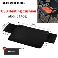 Naturehike BLACKDOG Heating Seat Cushion Camping Chair Winter Warmer Mat Adjustable Temperature 900D Electric Pad Chair Cover