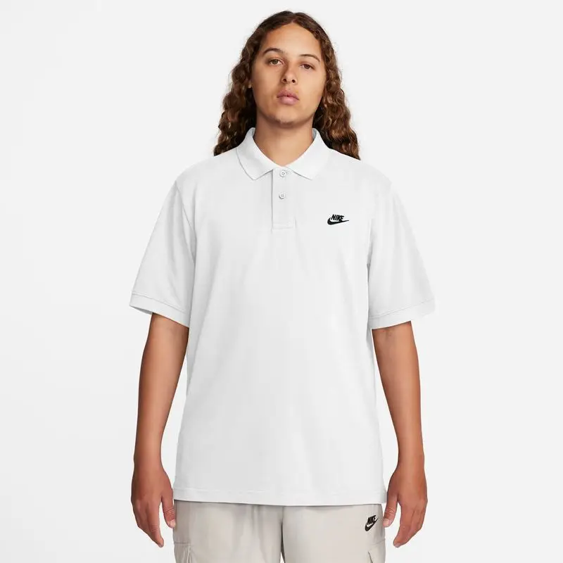 Camiseta Polo Nike para hombre Club Ss, ropa deportiva informal holgada, camiseta de Golf de tenis de manga corta de algodón para negocios, Fn3895-100