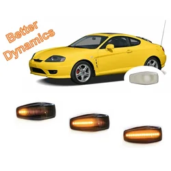 for Hyundai Tiburon Coupe GK 2002 2003 2004 2005 2006 2007 2008 Sequential Indicator LED Side Marker Turn Signal Light Lamp