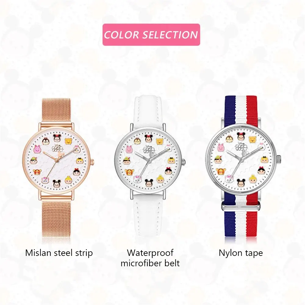 Disney Watch Women\'S Fashion Quartz Watch Luminous Waterproof Watch Leisure Watch Quartz Wrist Watch For Female Reloj De Mujer