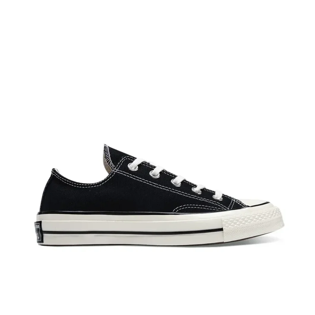 Converse 1970s Chuck Taylor All Star Low Trendy Hundred Retro Wearable Casual Low Top Board Shoes Black