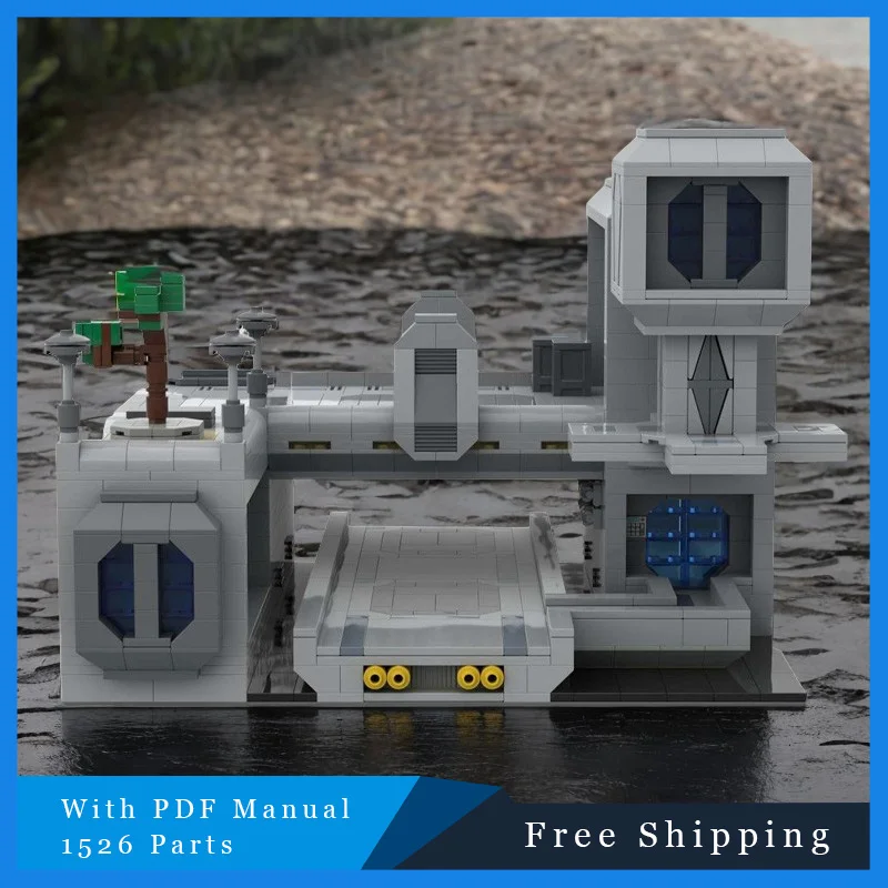 1526개 조각 MOC 전쟁 시리즈 스타 배틀 무비 유명한 포위 전투 조립 모델 키즈 DIY 퍼즐 장난감 생일 선물