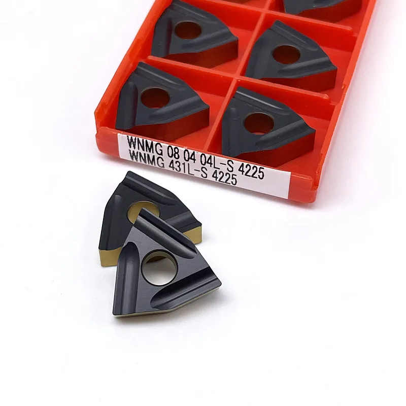 10PCS WNMG080404R/L WNMG080408R/L S 4225 High Quality For Steel Parts Turning Tool Carbide Inserts Metal CNC Machine Parts Tool