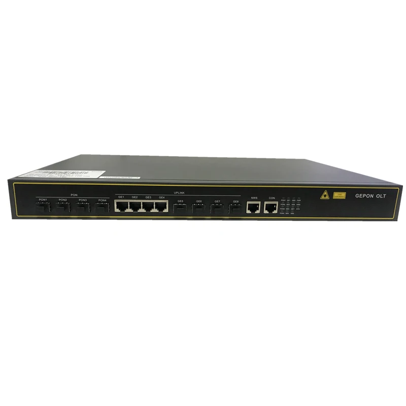 

Hot sell Mini 20km transmission 4 pon ports Gepon Epon Olt With 4*10G SFP