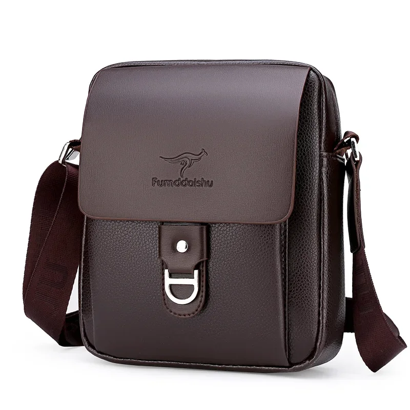 Brand Men's Bags Messenger PU Leather Fashion Business Crossbody Bags Sling Bag Handbags Shoulder Bag Luxury Designer Bag