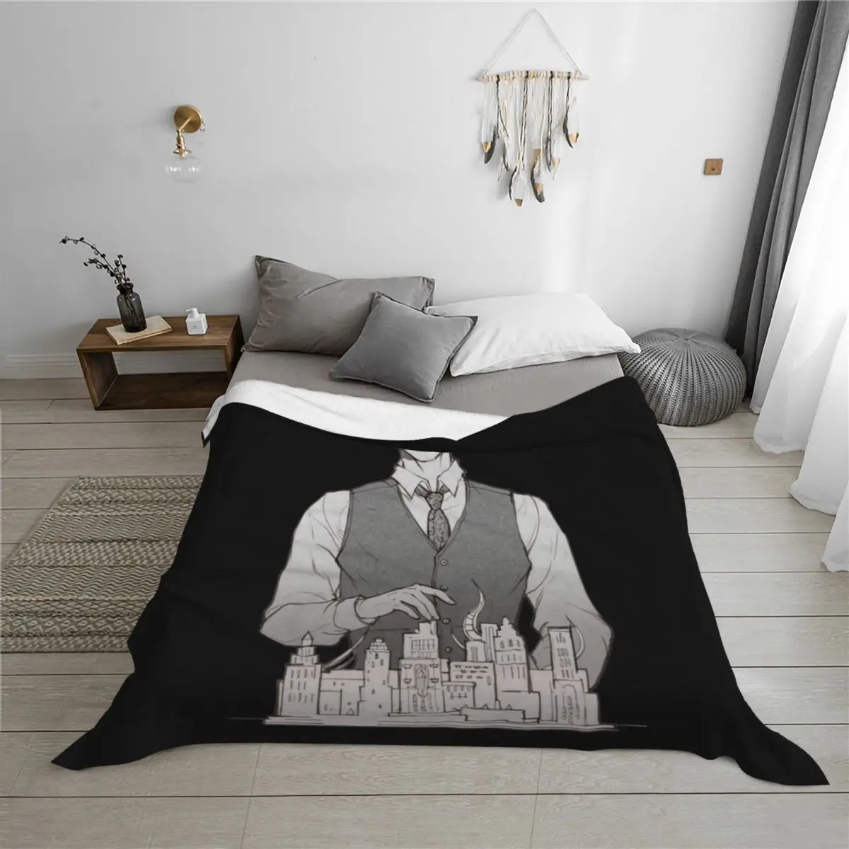 Emet-selch - المعماري \t رمي بطانية سرير الأربعاء بطانيات سرير ناعمة كبيرة ناعمة #3