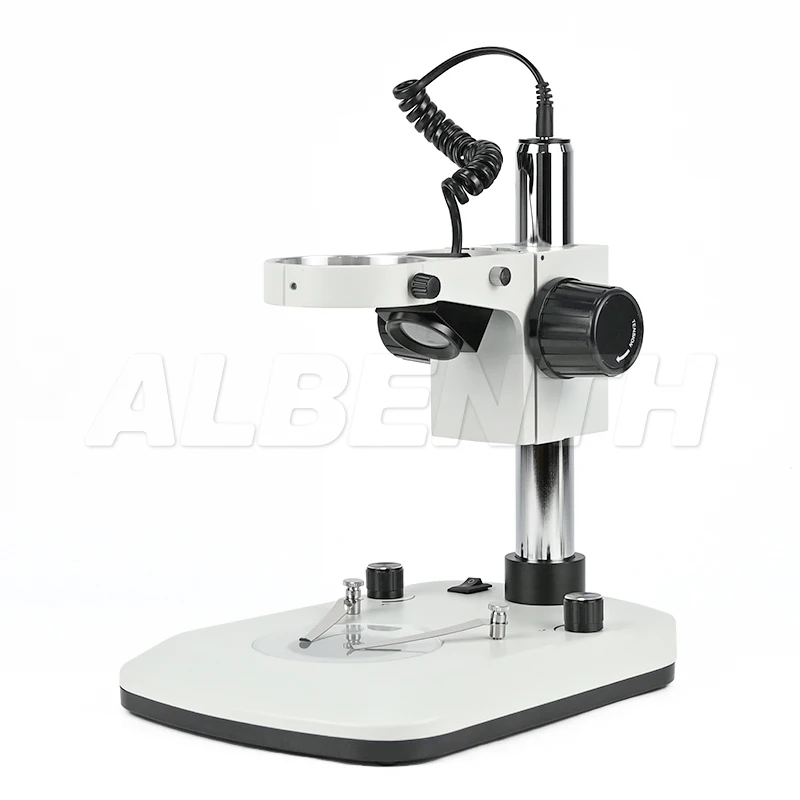 Binocular Trinocular Zoom Microscope Stand Diameter 76mm With Dimmable Reflected And Transmitted Light