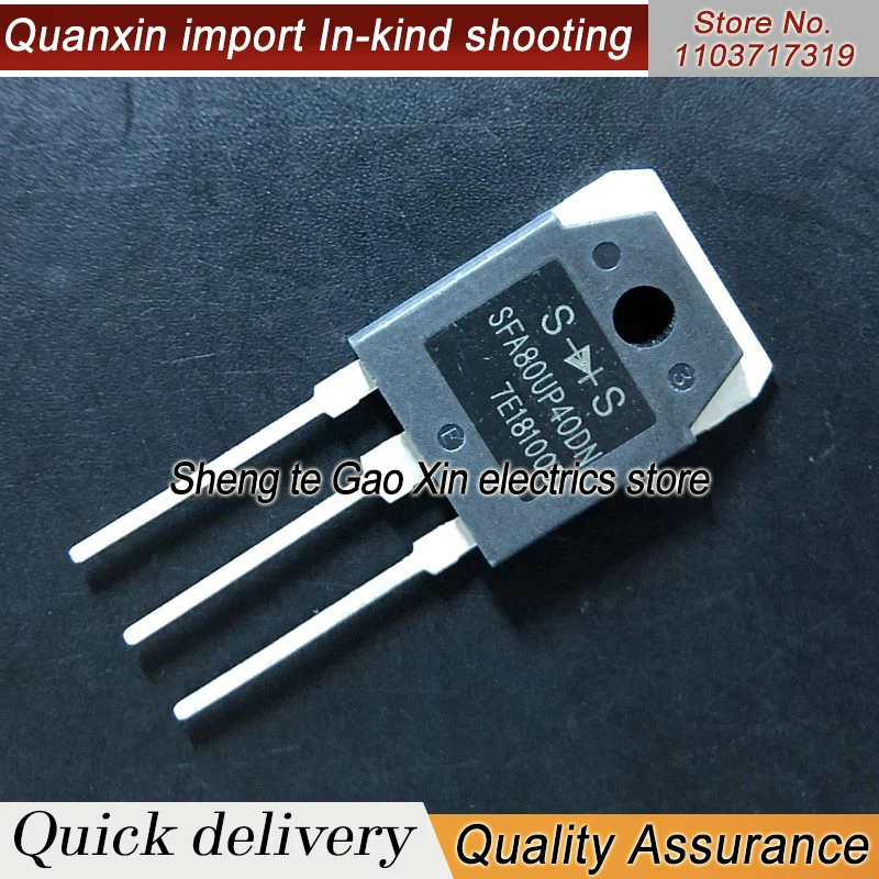 5PCS-10PCS SFA80UP40DN   TO-3P 80A 400V 100% Test In Stock Imported Original Best Quality  Fast Shipping