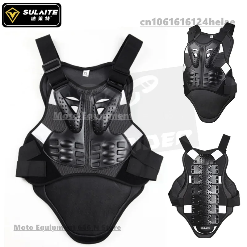 SULAITE Patinaje sobre ruedas, patinaje, protección trasera de motocicleta, protección de columna vertebral, equipo de protección deportiva, armadura, chaleco de carreras