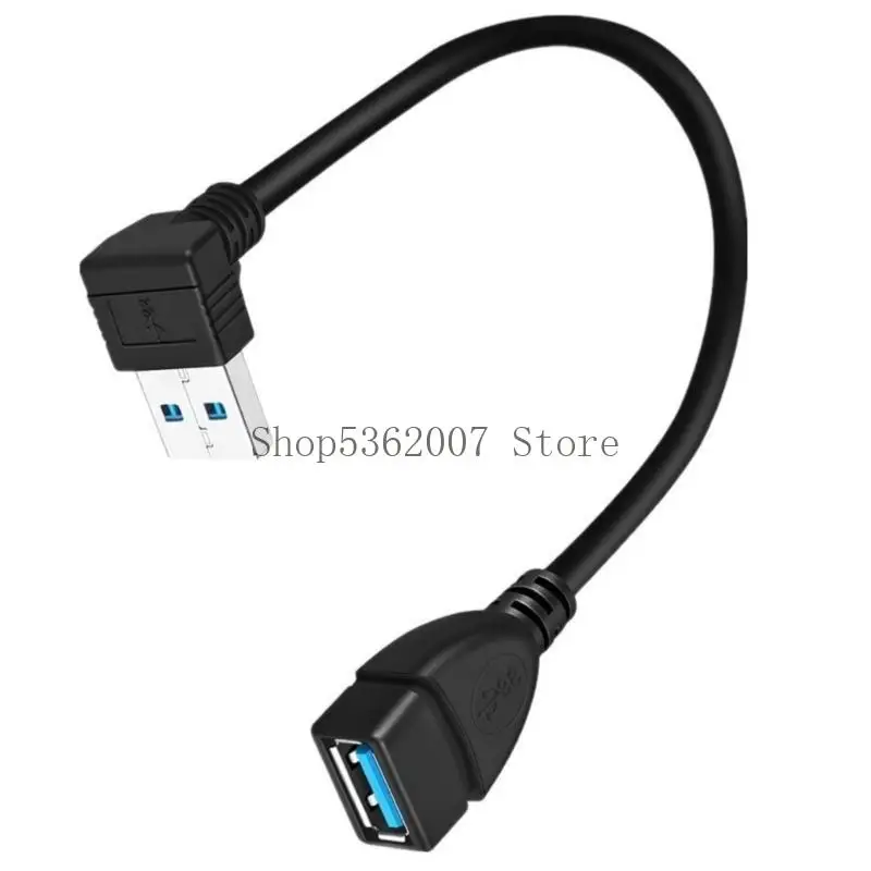 USB3.0 Cavo estensione da maschio femmina 90 gradi angolare cavo USB3 Cord Extender USB per trasferimento rapido dei dati e