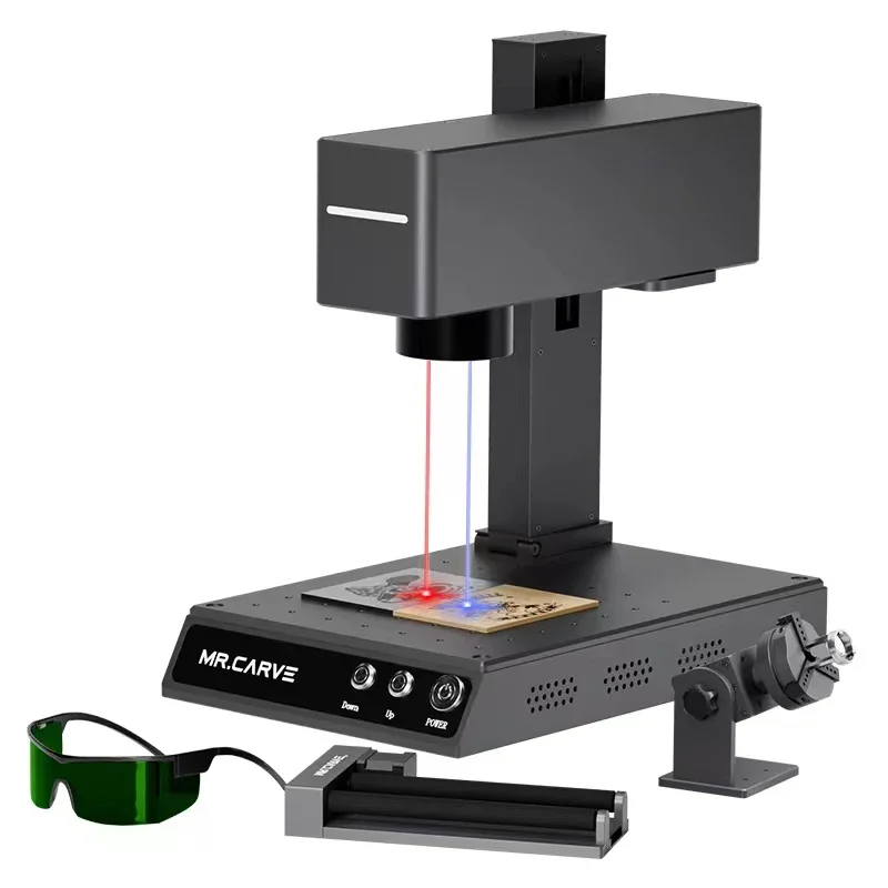 DAJA M4 PRO Dual Laser Engraver Portable Fast Fiber Marking for All Material Jewelry Wood Metal Plastic Leather Glass Free ship