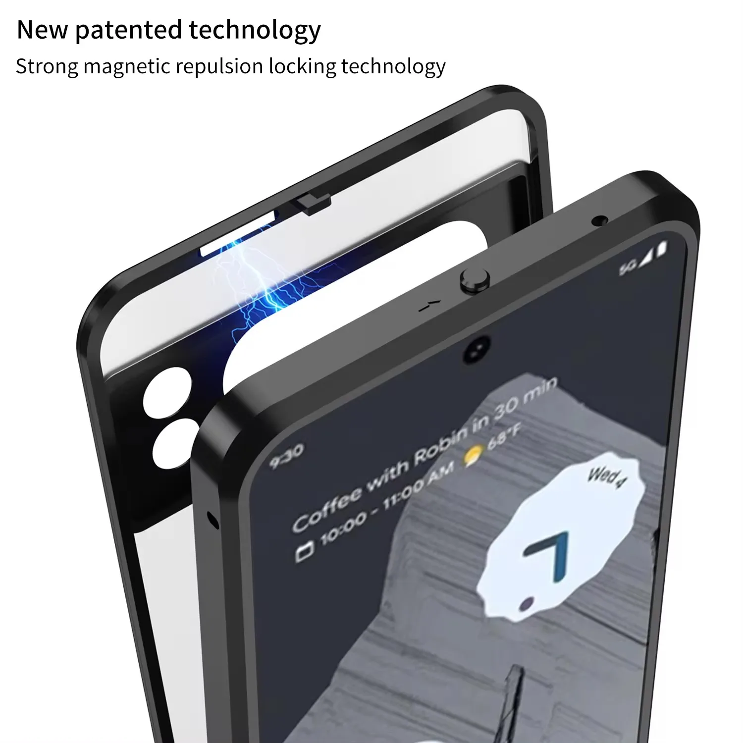 Frosted Backplate Metal Frame Lens Protection Shockproof Cover Funda For Pixel 8 7 A Pro  Luxury Aluminum Alloy Metal Phone Case