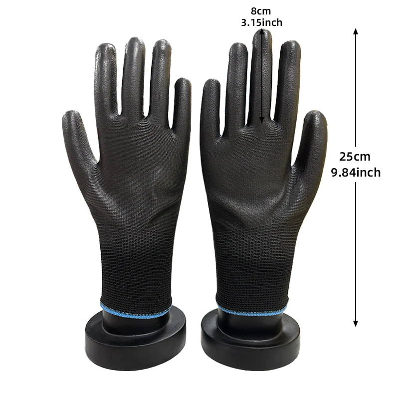 10-20pairs of nitrile safety coated work gloves, PU gloves and palm coated mechanical work gloves, obtained CE EN388