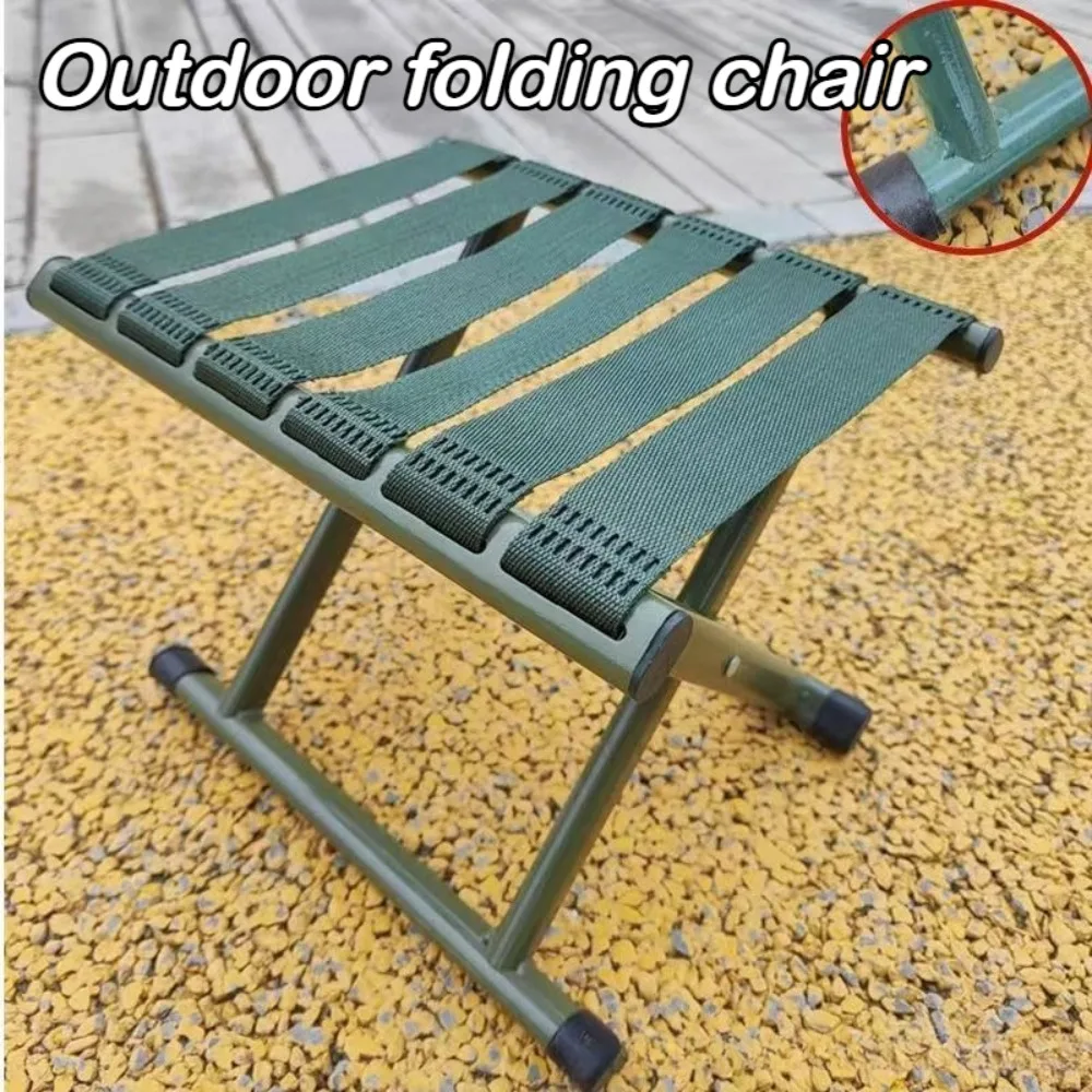

Mazar Stool Folding Stool Household Portable Outdoor Stool Folding Chair Durable Thick Backrest Mazar Fishing Stools Sturdy