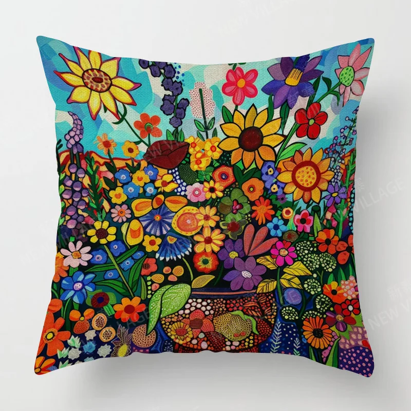 النباتات الاستوائية نمط وسادة مجموعة غرفة نوم مقهى ديكور ins نمط غرفة المعيشة أريكة وسادة مجموعة رمي المخدة 40x40 سنتيمتر 45x45 سنتيمتر #6