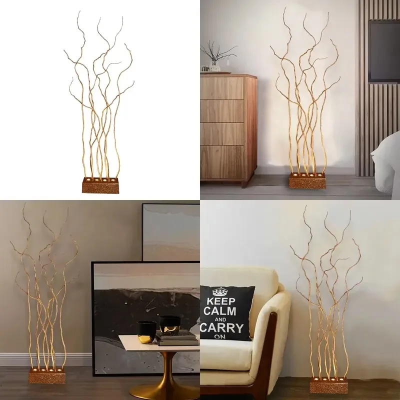 Copper Floor Lamp for Living Room Bedroom Dining Room Interior Decoration Lighting