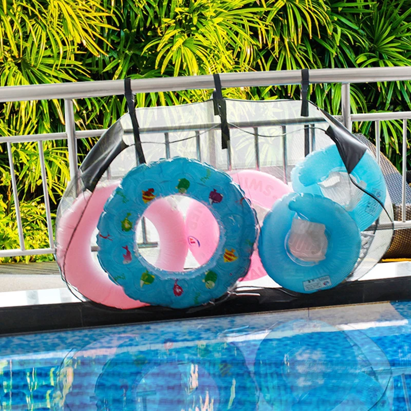 

Outdoor Pool Hanging Net With Portable Folding Floating Toy Hanging Storage Net Household Clothing Sundries Bag