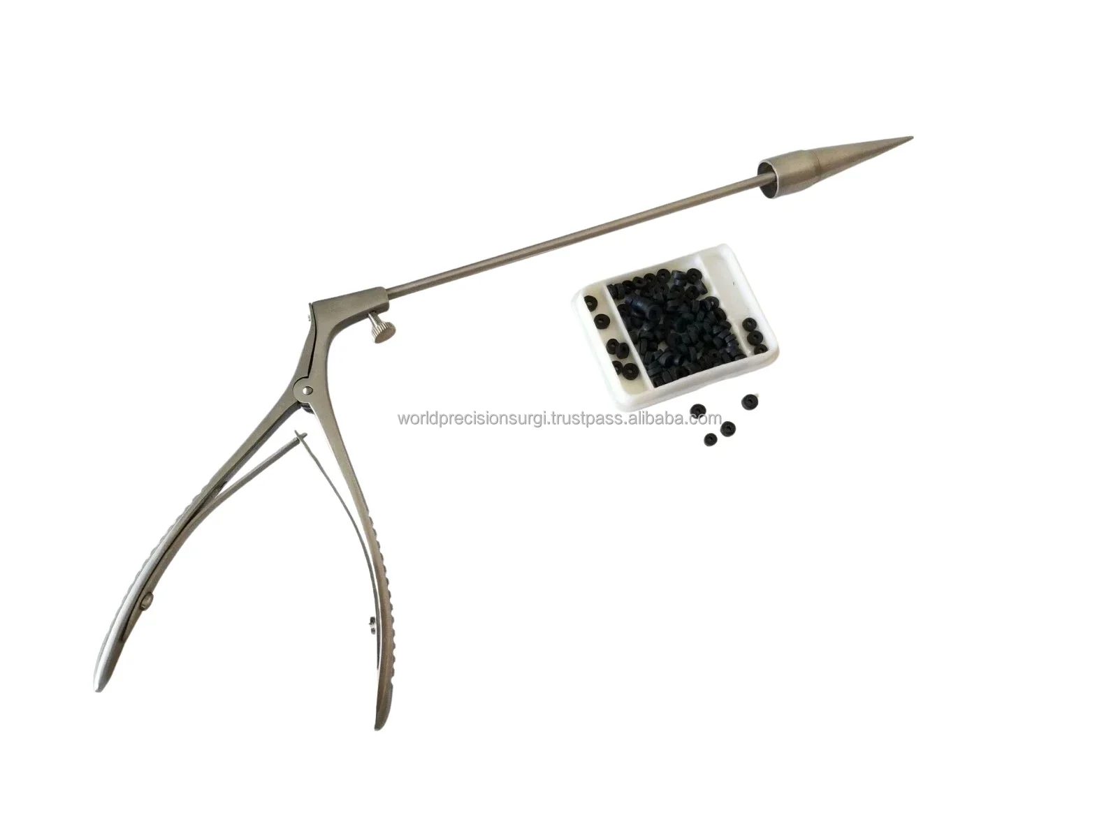 Cone Latex Bands & Grasping Forceps for Surgical Use McGivney Hemorrhoidal Ligator Complete Set Manual Loading fast shipping