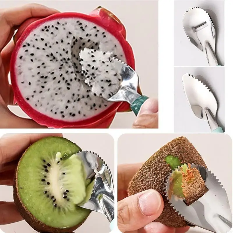 E06F 2-in-1 Scraper Spoon Silicone cho ăn muỗng đa dụng