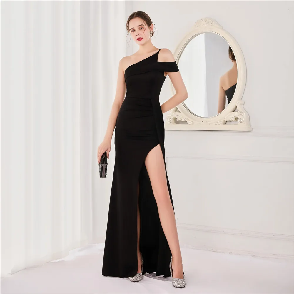 Long sleeveless slim-fitting fishtail dress wedding dress drag queen costumes ballroom dance dress