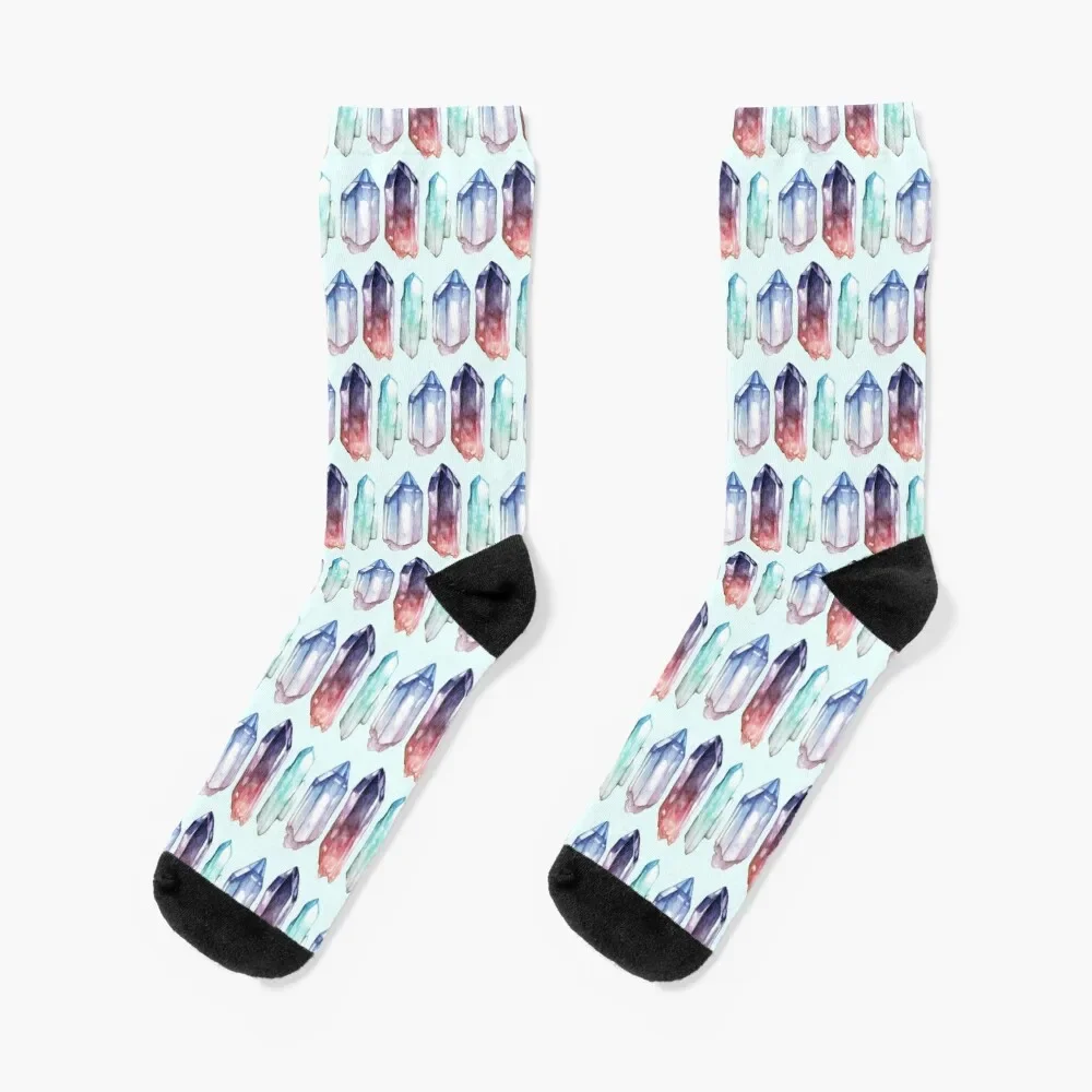 

Crystals Socks luxury gym with print floral Man Socks Women's