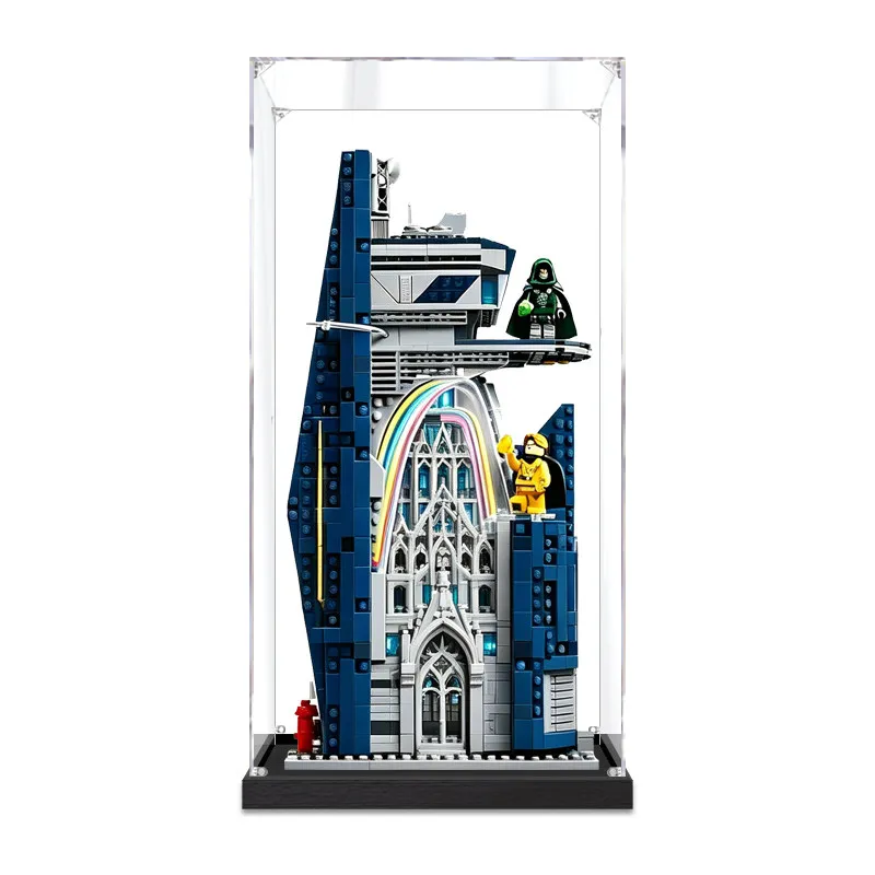 Acrylic Display Case for Lego 76352 New Avengers Tower Clear Dustproof Showcase Model Building Blocks Storage Display Box