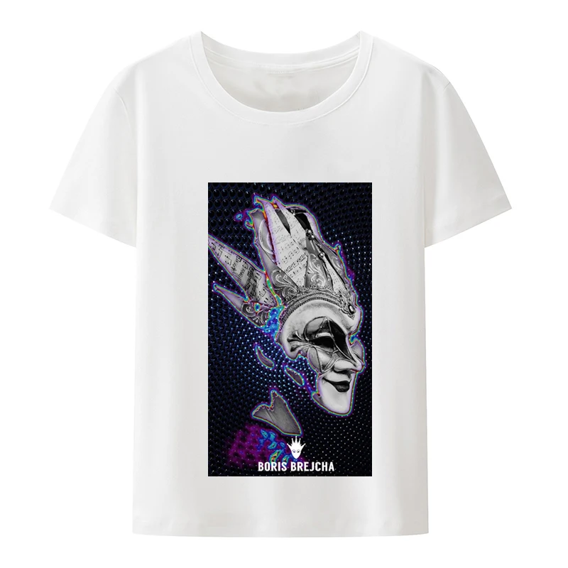 Dj  Boris Brejcha Mask  T Shirt Short Sleeve Cool Short Men Women  Printed T-shirt Top Men Summer Fashion Tshirt