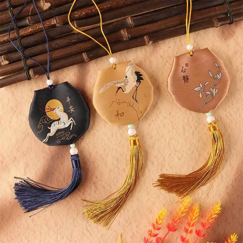 

Round Sachet, Prayer Purse, Hanfu Accessories, Small Sachet.