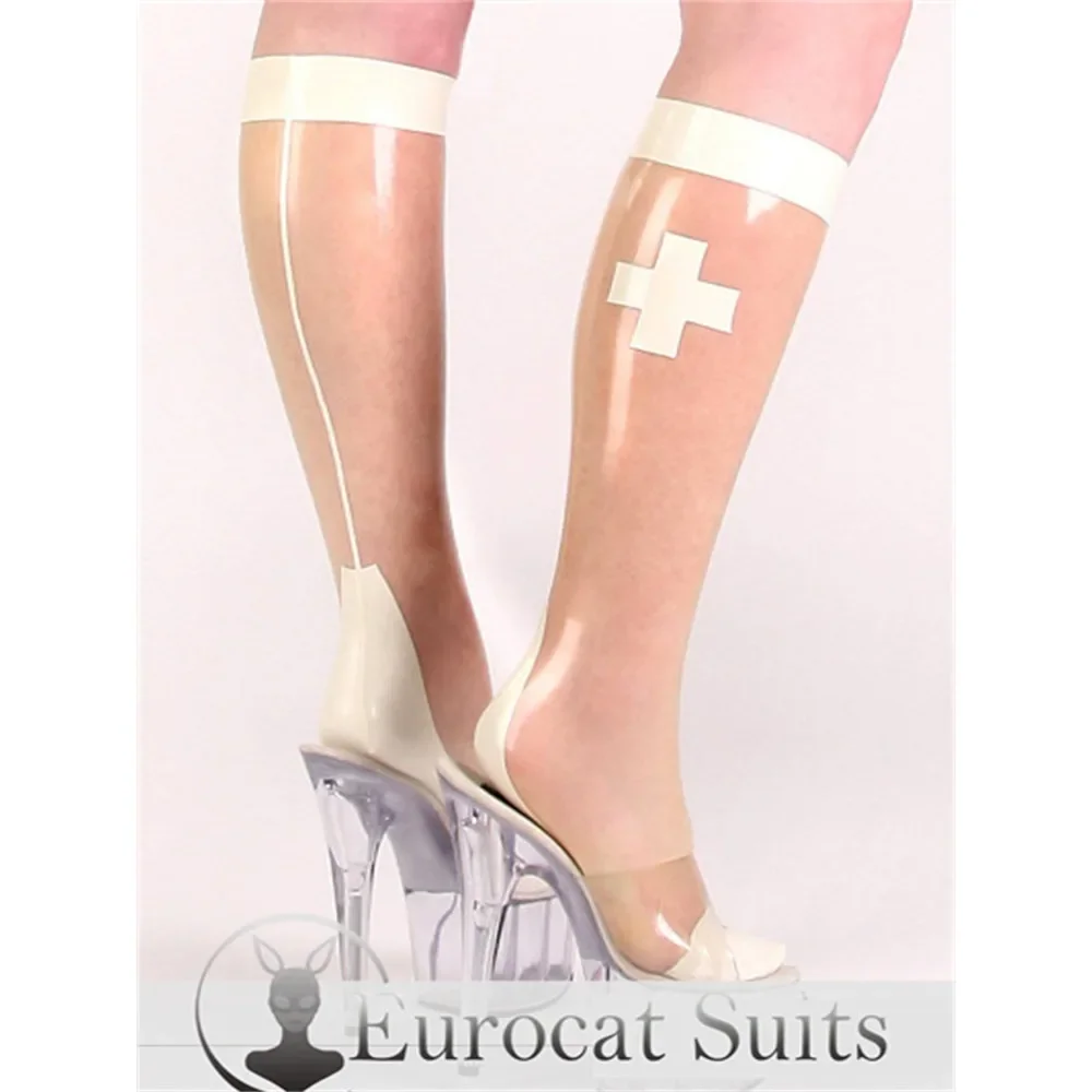 

customized latex stockings eurocat leggings rubber fetish customised clubwear cosplay Latex Socks Rubber